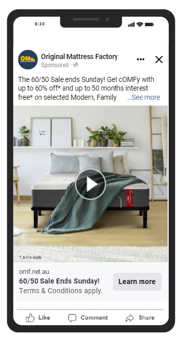 OMF Facebook ad mockup 3